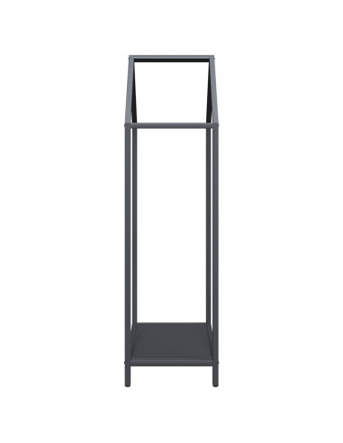 Rastrelliera per Legna da Ardere Antracite 40x25x90 cm