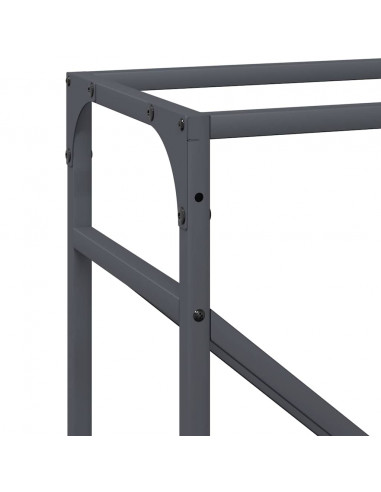 Rastrelliera per Legna da Ardere Antracite 40x25x100 cm