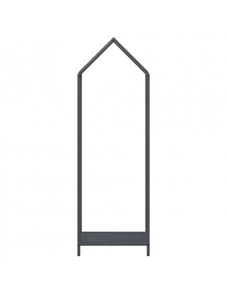 Rastrelliera per Legna da Ardere Antracite 40x25x120 cm