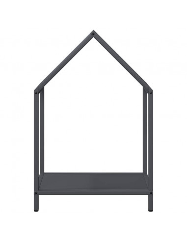 Rastrelliera per Legna da Ardere Antracite 40x25x60 cm