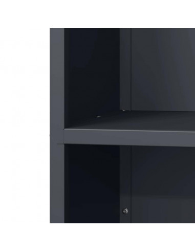 Rastrelliera per Legna da Ardere Antracite 40x30x75 cm