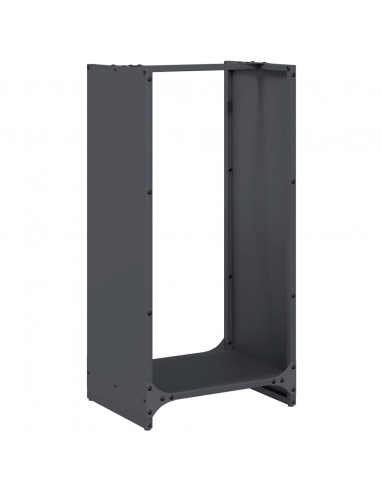 Rastrelliera per Legna da Ardere Antracite 40x30x80 cm