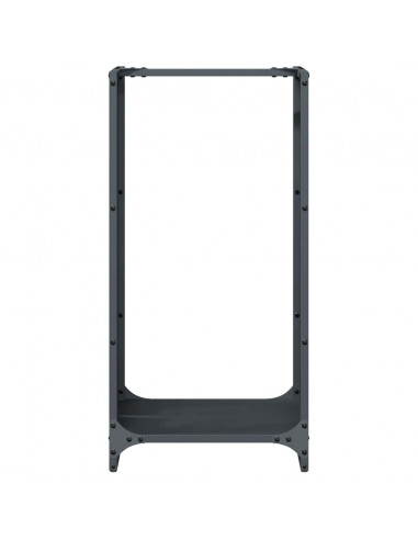 Rastrelliera per Legna da Ardere Antracite 40x30x80 cm