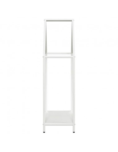 Rastrelliera per Legna da Ardere Bianca 60x25x90 cm