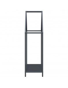 Rastrelliera per Legna da Ardere Antracite 60x25x90 cm