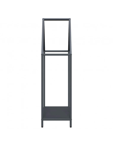 Rastrelliera per Legna da Ardere Antracite 60x25x90 cm