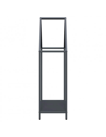 Rastrelliera per Legna da Ardere Antracite 60x25x90 cm