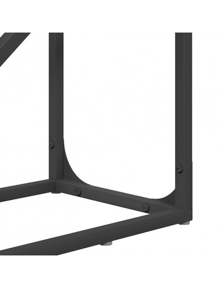 Rastrelliera per Legna da Ardere Nera 40x25x100 cm