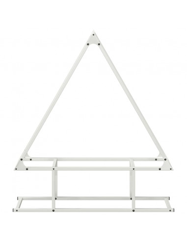 Rastrelliera per Legna da Ardere Bianca 80x25x90 cm