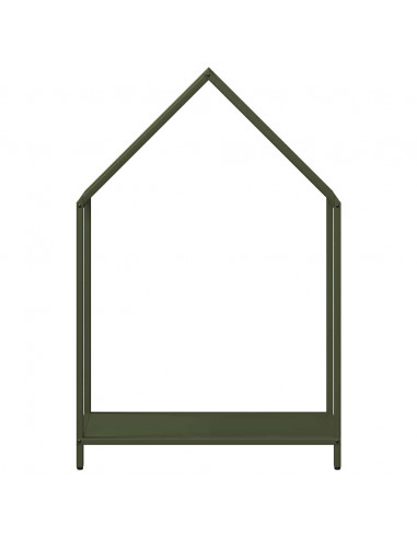 Rastrelliera per Legna da Ardere Verde Oliva 60x25x90 cm