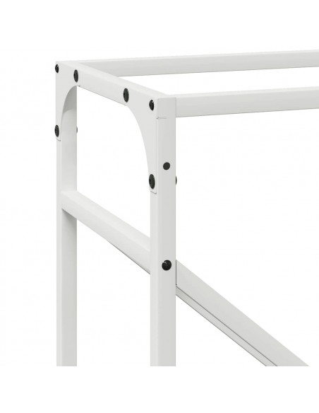Rastrelliera per Legna da Ardere Bianca 40x25x100 cm