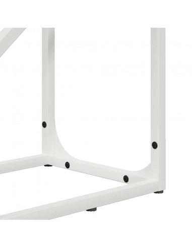 Rastrelliera per Legna da Ardere Bianca 40x25x100 cm