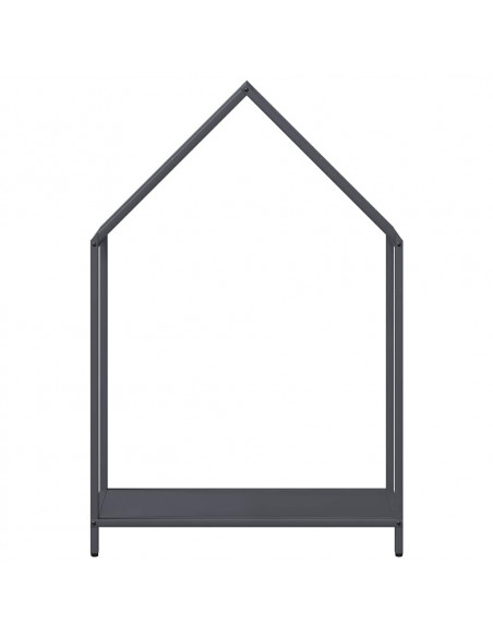 Rastrelliera per Legna da Ardere Antracite 60x25x90 cm