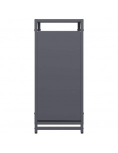 Rastrelliera per Legna da Ardere Antracite 44x28x65 cm