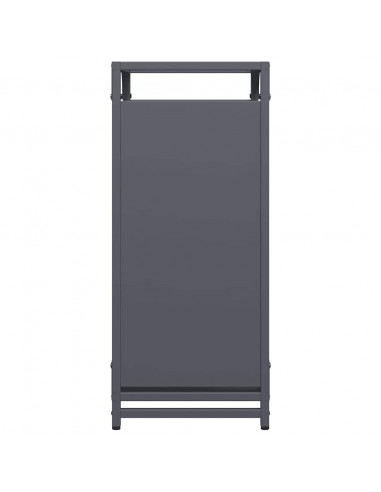 Rastrelliera per Legna da Ardere Antracite 44x28x65 cm