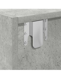 Mobile per TV Grigio Cemento 80x31x25,5 cm Legno Multistrato