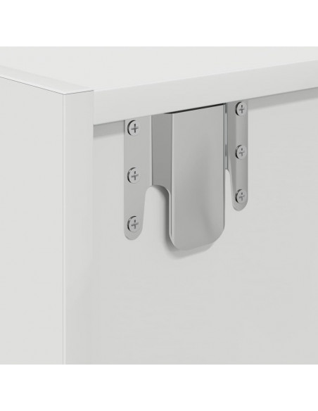 Mobile Porta TV Bianco 60x31x25,5 cm in Legno Multistrato