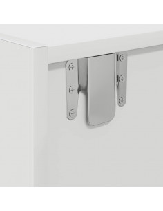 Mobile Porta TV Bianco 60x31x25,5 cm in Legno Multistrato