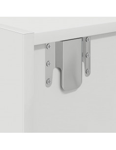 Mobile Porta TV Bianco 80x31x25,5 cm in Legno Multistrato