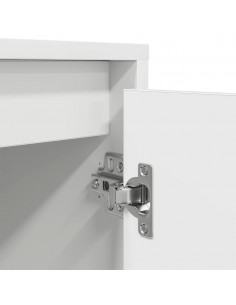 Mobile Porta TV con Luci LED Bianco 193,5x41x50 cm