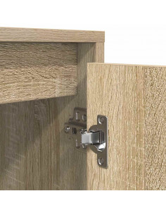 Mobile Porta TV con Luci LED Rovere Sonoma 160,5x41x50 cm