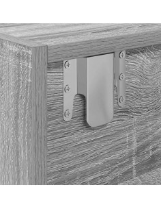 Mobile Porta TV Grigio Sonoma 80x31x25,5 cm Legno Multistrato