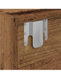 Mobile Porta TV Legno Antico 60x31x25,5 cm Legno Multistrato