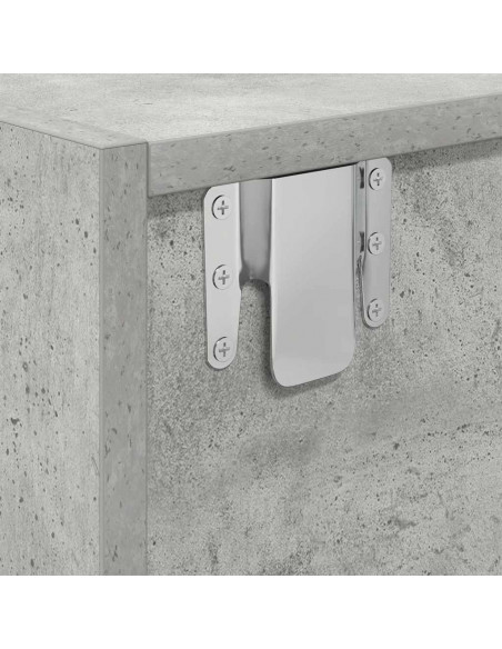 Mobile TV Grigio Cemento 100x31x25,5 cm Legno Multistrato
