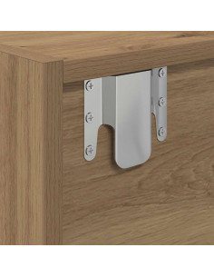 Mobile TV Rovere Artigianale 60x31x25,5 cm in Legno Multistrato