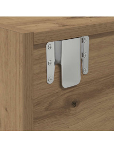 Mobile TV Rovere Artigianale 60x31x25,5 cm in Legno Multistrato