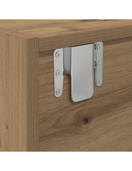 Mobile TV Rovere Artigianale 60x31x25,5 cm in Legno Multistrato