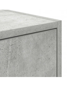 Mobili TV 2 pz Grigio Cemento 80x31x25,5cm in Legno Multistrato