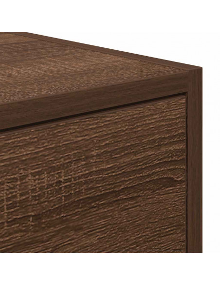 Mobili TV 2 pz Rovere Marrone 60x31x25,5 cm Legno Multistrato