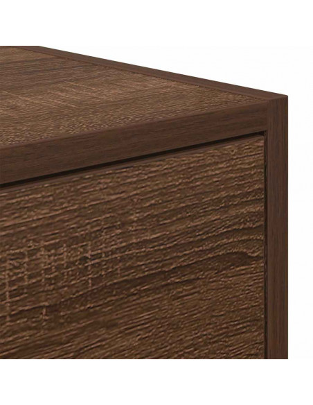 Mobili TV 2 pz Rovere Marrone 80x31x25,5 cm Legno Multistrato