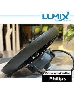 Nero Faro industriale 100w 160lm/w IP65 50.000h - Driver Philips