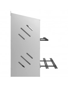 Nido per Polli con 8 Scomparti in Metallo Galvanizzato Argento