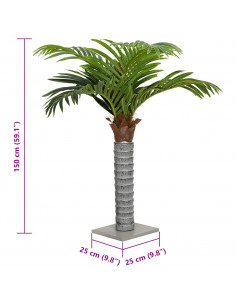 Palma Artificiale 12 Foglie 150 cm Verde