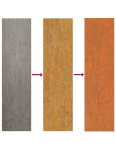 Pannelli per Tetti 12 pz Ruggine 60x44 cm in Acciaio Corten