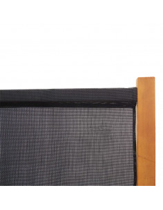 Paravento a 3 Pannelli Nero 210x180 cm