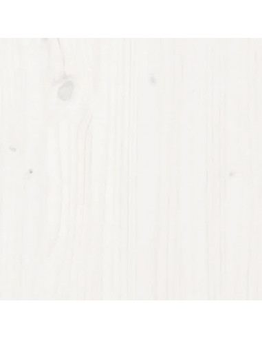 Piano Scrivania Bianco 80x40x2,5 cm in Legno Massello di Pino