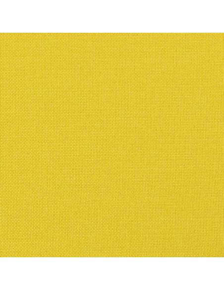 Poltrona con Poggiapiedi Giallo Chiaro 60 cm in Tessuto