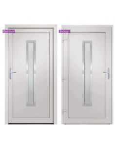 Porta Ingresso Bianca 108x200 cm in PVC