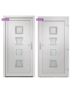Porta Ingresso Bianca 108x208 cm in PVC