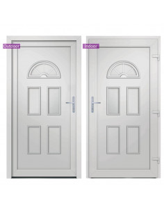 Porta Ingresso Bianca 88x208 cm in PVC