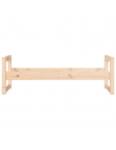 Portapneumatici 120x40x40 cm in Legno Massello di Pino