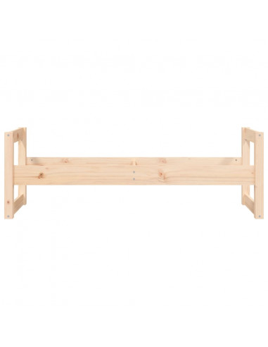 Portapneumatici 120x40x40 cm in Legno Massello di Pino
