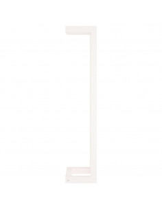 Portasciugamani Bianco 23x18x90 cm in Legno Massello di Pino