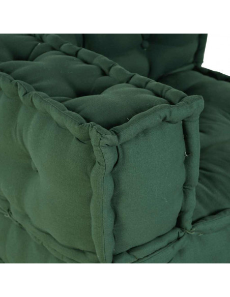 Pouf Modulare Verde 70x70x54 in Tessuto