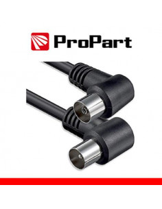 PROPART CAVO ANTENNA TV IEC 2.5M SP-PR 90° NERO