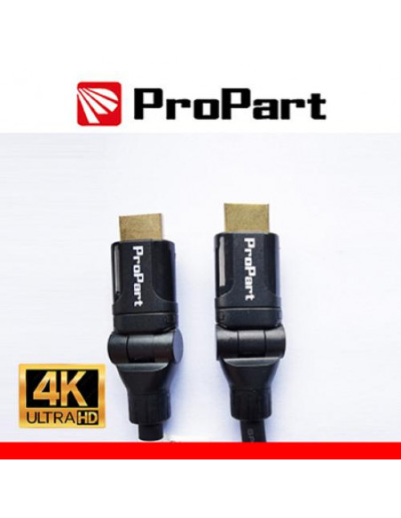 ProPart Cavo HDMI 2.0 High Speed 4K 3D Ether conn. 360° 5m SP-SP NER